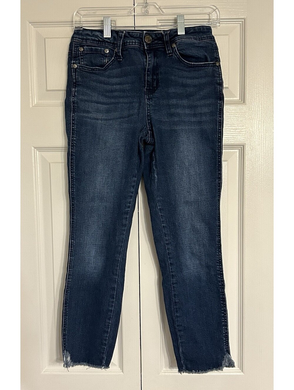 Seven7 Premium Denim Women's Mid Rise Ankle Skinny Blue Jeans Dark Wash size 4